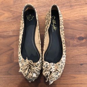 Anthropologie Miss Albright Leopard Flats Sz 9M